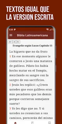 Biblia Latinoamericana android App screenshot 6